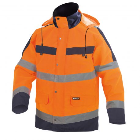 DASSY® Atlantis FLUO-ORANJE/MARINEBLAUW (voorkant)