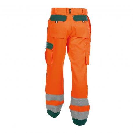 DASSY® Buffalo FLUO-ORANJE/FLESSENGROEN (achterkant)