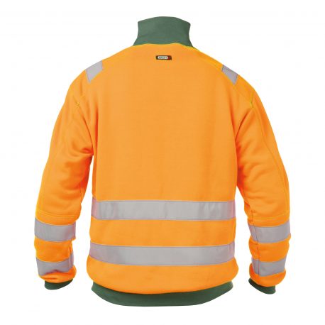 DASSY® Denver FLUO-ORANJE/FLESSENGROEN (achterkant)