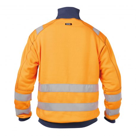 DASSY® Denver FLUO-ORANJE/MARINEBLAUW (achterkant)