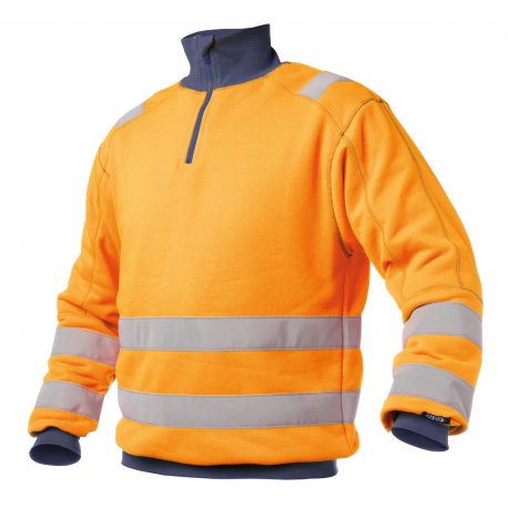 DASSY® Denver FLUO-ORANJE/MARINEBLAUW (voorkant)