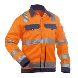 DASSY® Dusseldorf FLUO-ORANJE/MARINEBLAUW (voorkant)