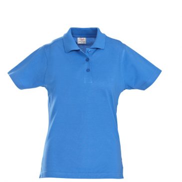 Printer Surf lady polo pique oceaanblauw