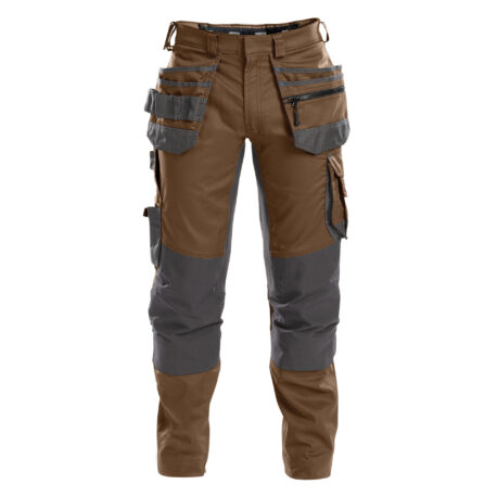 flux_work-trousers-with-stretch,-holster-and-knee-pockets_clay-brown-anthracite-grey_front