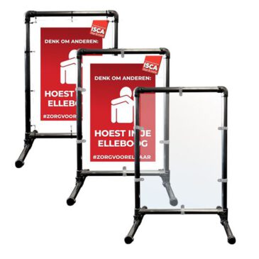 Buizen stoepbord zwart inclusief bord