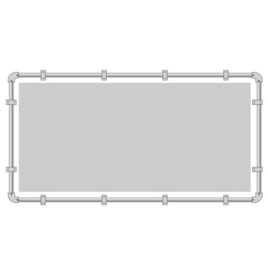 buizenframe 48 mm (spandoek)  100×400 cm