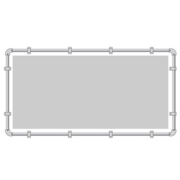 buizenframe 48 mm (spandoek) 150×400 cm