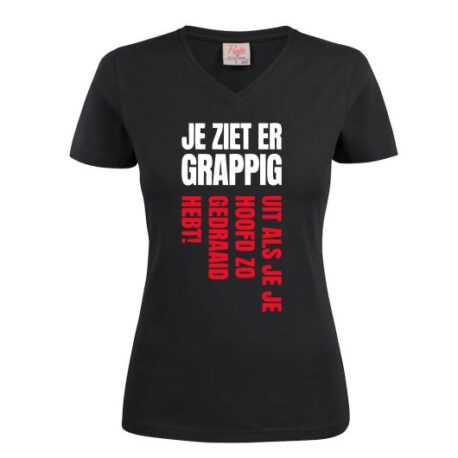 dames grappig zwart