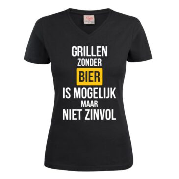 T-shirt grillen zonder bier