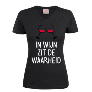 T-shirt in wijn zit de waarheid