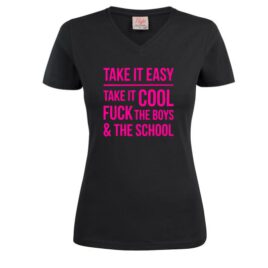 T-shirt Take it easy take it cool