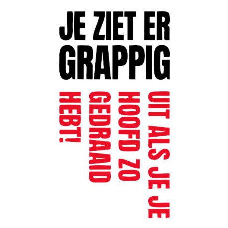 tekst grappig