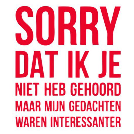 tekst sorry