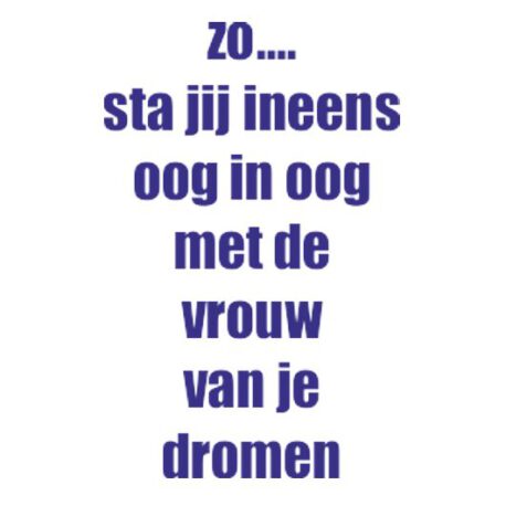 tekst vrouw van dromen