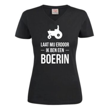 T-shirt Ik ben een Boerin