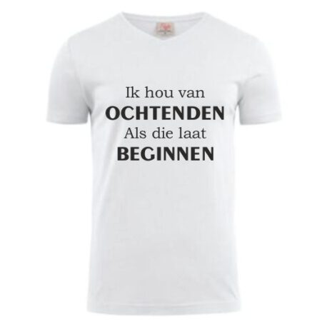 heren hou van ochtenden wit