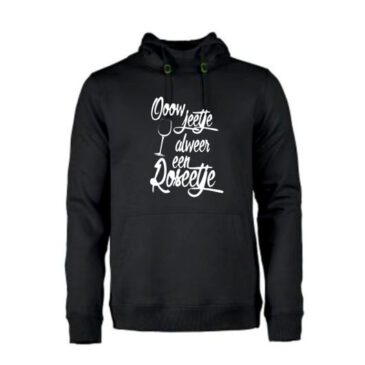 heren hoodie alweer een roseetje