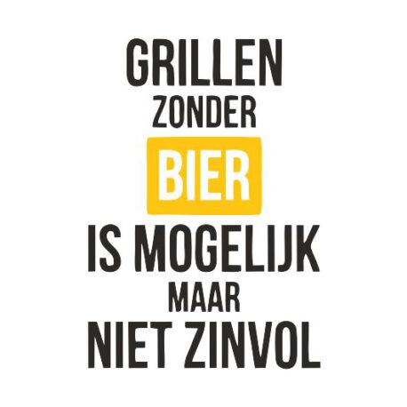 heren hoodie grillen zonder bier tekst