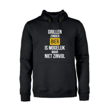 heren hoodie Grillen zonder bier