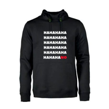 heren hoodie hahano zwart