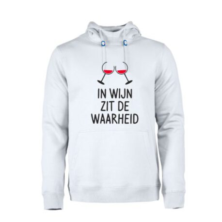 heren hoodie in wijn zit de waarheid