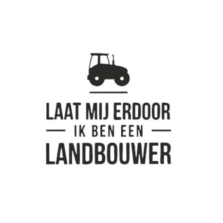 heren hoodie landbouwer tekst