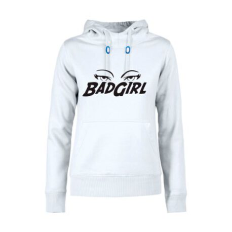 hoodie dames badgirl wit