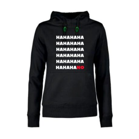 hoodie dames hahano zwart