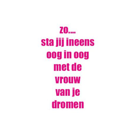 hoodie dames vrouw van dromen tekst