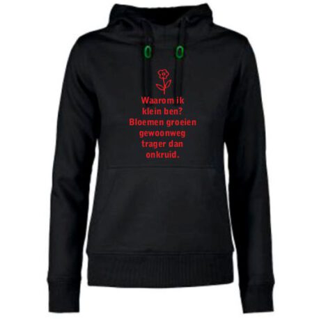 hoodie dames waarom klein zwart