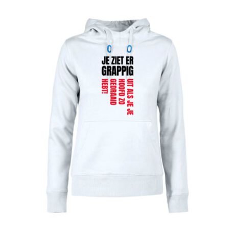 hoodie dames ziet grappig uit