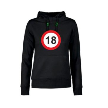 Dames hoodie 18 jaar