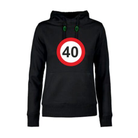 dames hoodie 40 zwart