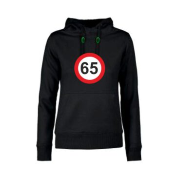 Dames hoodie 65 jaar