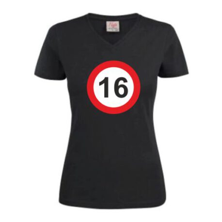 dames shirt 16 zwart