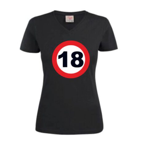 dames shirt 18 zwart