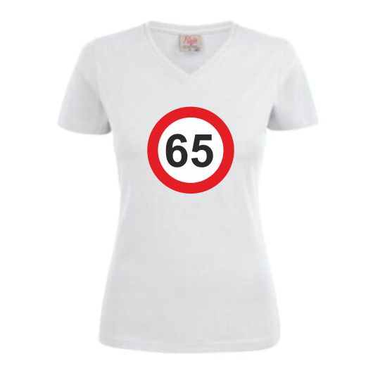 Birma Nautisch Zielig Dames T-Shirt 65 jaar – AAA Reclame