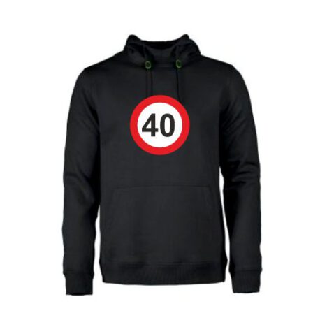 heren hoodie 40 zwart