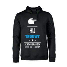 heren hoodie Hij trouwt