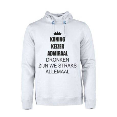 heren hoodie koning keizer