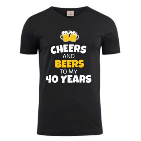 heren shirt 40 bier zwart