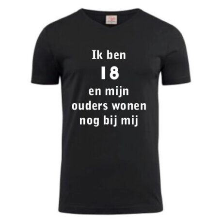 heren shirt ben 18 zwart