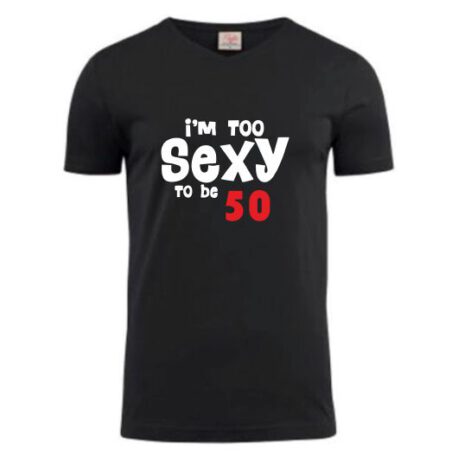 heren shirt to sexy 50 zwart
