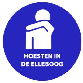 Stickers hoesten in elleboog 5 stuks