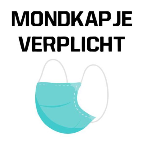 mondkapje sticker