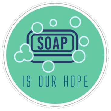 Stickers rond soap is our hope 5 stuks
