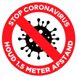 Stickers stop coronavirus 5 stuks