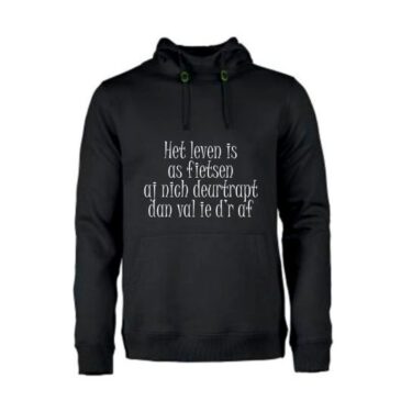 Heren Hoodie Het leven is as fietsen