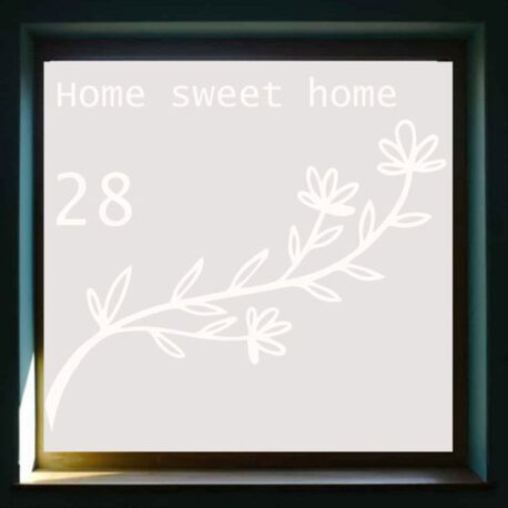 sticker raam home sweet homme 28