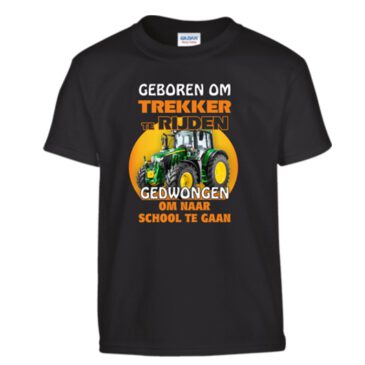 Kinder T-shirt Geboren om trekker te rijden